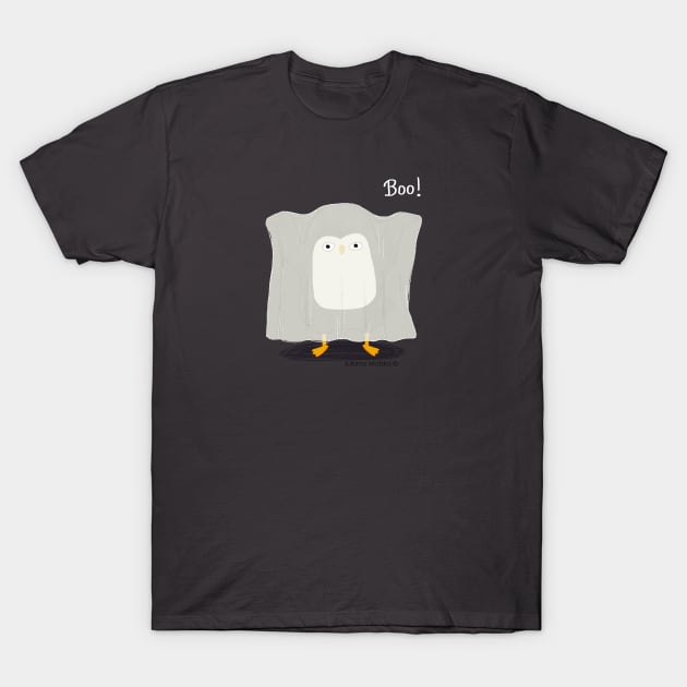 Boo Ghost Penguin T-Shirt by thepenguinsfamily